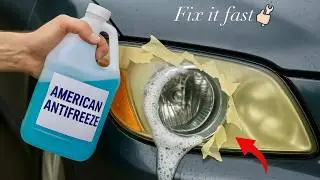 Better than polishing! ANTIFREEZE will permanently restore your darkened headlights.