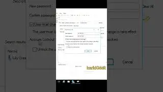 Reset a user's password in Active Directory Domain Server 