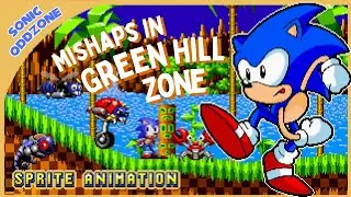 Sonic Oddzone - Green Hill Hiccups (16-bit Sprite Animation)
