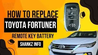 How to Replace Toyota Fortuner Remote Key battery