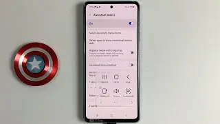 Assistant menu, Virtual Home Button on Samsung A53 5G Android 12