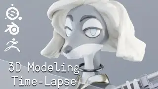 Altar Guardians: Phebe 🐾  // 3D Modeling Time-Lapse
