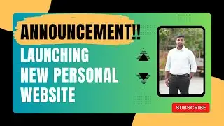 Announcement!! Launching My Personal Website | Personal Data Science Portfolio Website 