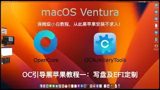 OC黑苹果安装教程一 | 黑苹果安装前期准备及EFI设置，OpenCore引导配置，OCAuxiliaryTools配置EFI文件教程，保姆级小白教程
