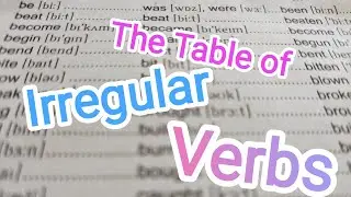 The Table of Irregular Verbs in English ✅
