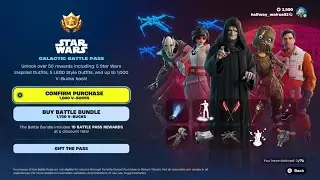 Buying the New Battle Pass in Fortnite Chapter 6 Season 3 (Star Wars)