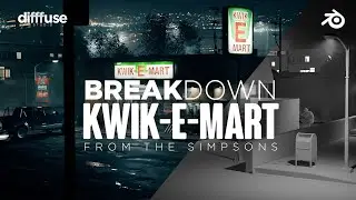 Kwik -E- Mart from The Simpsons - 3D Recreation