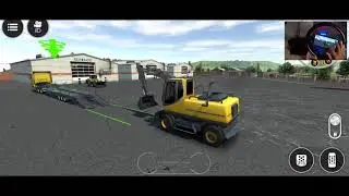 Steering Wheel Android Gameplay Drive Simulator 2020 Construction Vehicles #3