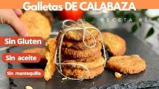 GALLETAS DE CALABAZA Sin gluten , Sin lactosa , sin aceite , Fácil y rápidas