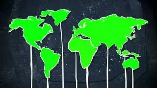 Green Screen World Map |  Maps Green Screen Video