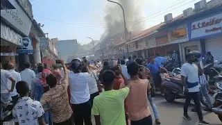 MARGAO NEW MARKET NEAR METRO GARMENTS CAUGHT FIRE