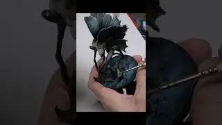 A behind-the-scenes look at painting the Hermesian Pursuer from Aeon Trespass #miniaturepainting