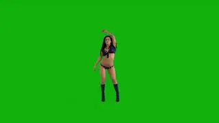 Dance Girl Green Screen Video Footage