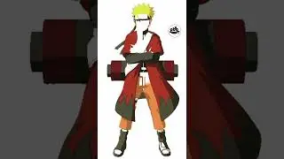 Python Turtle Graphics - 45 ||  Naruto || Art by Code #shorts