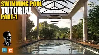 New Tutorial of Swimming Pool 🏊‍♂️ Exterior Design Corona Renderer 3ds Max #youtuber #animation