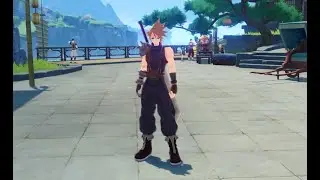 Genshin Impact mod - Cloud Strife on Diluc