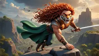 Merida y El Hombre Tigre #ai #cuentosparaniños