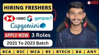 Big Opportunity Capgemini Genpact & HSBC Are Hiring Freshers | Apply Now