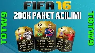 Fifa 16 - 200K Paket Açılımı - İlk İnformu Çıkardık - TOTW9 - 4.Bölüm