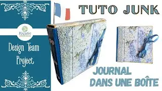 TUTO SCRAP EN FRANCAIS : Mini journal dans une boite