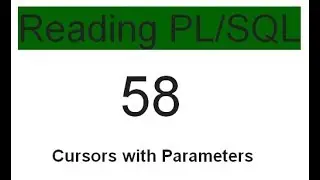 Cursors with Parameters 58