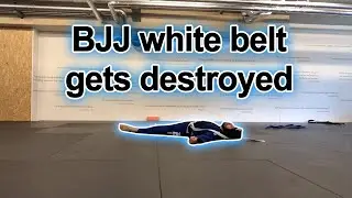 BJJ white belt gets destroyed