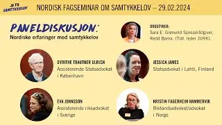 Nordisk fagseminar om samtykkelov DEL 4 – Straffelovrådets innstilling og paneldiskusjon