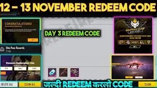 FREE FIRE REDEEM CODE TODAY 19  NOVEMBER | CREATOR CLASH REDEEM CODE TODAY | FF REDEEM CODE TODAY