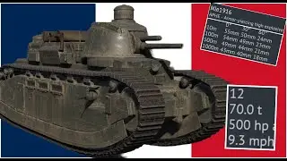 New French Landship | War Thunder | 2C | 4K