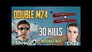 Double M24 - Shroud and Chad win DUO FPP GAME [TEST SERVER] - PUBG HIGHLIGHTS TOP 1