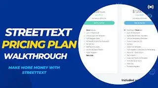 StreetText Pricing Plans Walkthrough