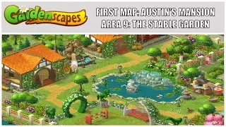Gardenscapes: New Acres Gameplay Part 7 - Restoring Area 9: The Stable Garden