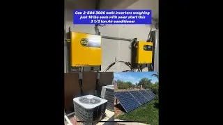 Can 2  EG4 3000 watt high frequency inverters start and run a 3 1/2 ton air conditioner?