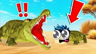 JE DEVIENS UN PETIT CROCODILE DANS LE LAC AUX CROCODILES GÉANTS !