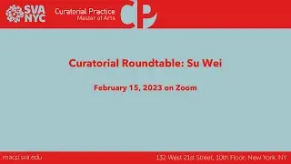Curatorial Roundtable with Su Wei