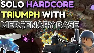 SOLO HARDCORE TRIUMPH WITH OP MERCENARY BASE | NO JESTER | ROBLOX TOWER DEFENSE SIMULATOR