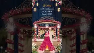Indian Caricature Wedding Invitations | WhatsApp Wedding Invite | Indian Wedding Invitation Video