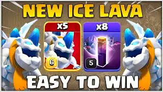 Easy To Win | 5 Ice Hound + 8 Bat Spell | TH13 New Attack