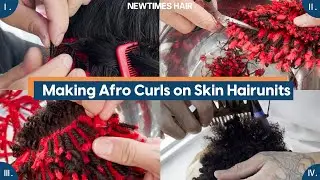 How to Make an Afro Hair Unit | Hair System Tutorial | Best Wholesale Price | New Times Hair