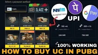 HOW TO PURCHASE UC IN PUBG MOBILE || HOW TO BUY UC IN PUBG MOBILE