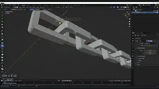 Make a Chain 3D Model in Blender 3D😬😬  In 6 min