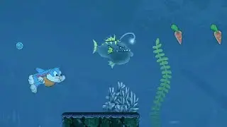 Benny rabbit underwater level 24 | Бинни уровень после пиратского корабля ищем выход с уровня.