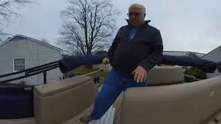 2021Starcraft CX 23 DL Pontoon filmed with Insta360 one x2