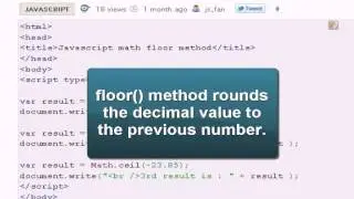 floor method