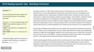 IELTS Academic Reading - Identifying Information