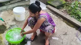 🌿মেয়েদের পায়ের তলার মাটি টা শক্ত করাটা খুব দরকার//Indian House Wife Daily Cleaning Routine