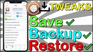 Save Cydia Tweaks ✅ Backup Jailbreak ✅ Restore Cydia tweaks ✅ ANY iOS