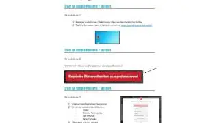 Procédure Pinterest : Comment créer un compte entreprise