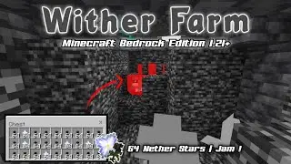 CARA MEMBUAT WITHER FARM ! | MINECRAFT BEDROCK EDITION 1.21+