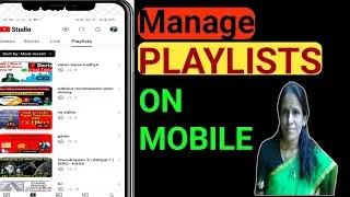 How to create edit delete playlist on mobile | 